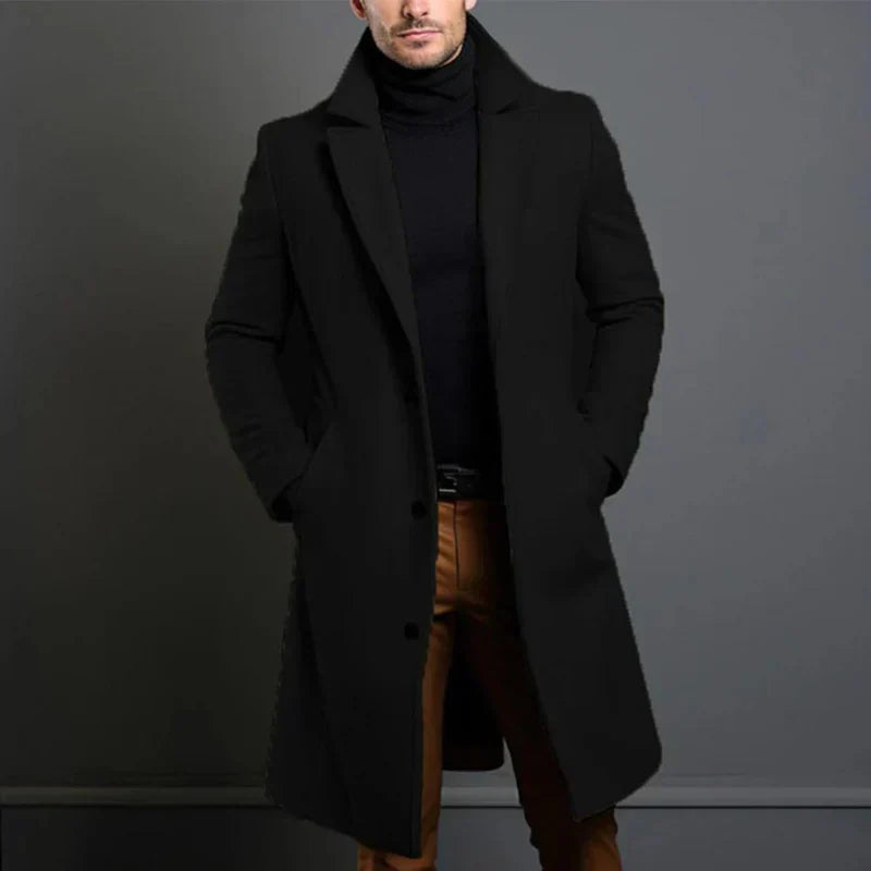 Giovanni Tailored Wool Coat - Elegante Manteljas | Mokum Amsterdam™