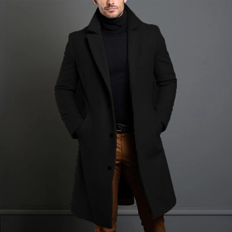 Marvoro Wool Coat | Heren Wollen Jas – Premium Kwaliteit & Tijdloos Design