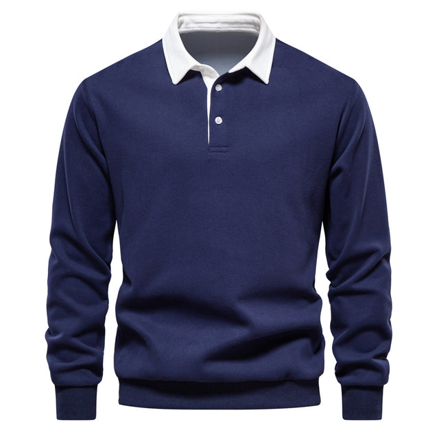 Evano Polo Longsleeve voor heren in regular fit