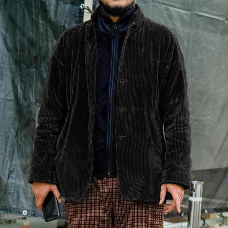 Mokum Corduroy Relaxed Jacket | Heren Jas – Heuplengte, Knopen & Casual Laagjes