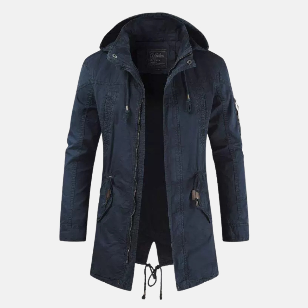 Mokum Heren Parka – Slim Fit Winterjas met Capuchon & Meerdere Zakken