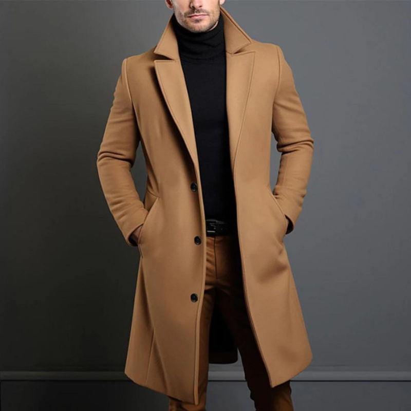Marvoro Wool Coat | Heren Wollen Jas – Premium Kwaliteit & Tijdloos Design