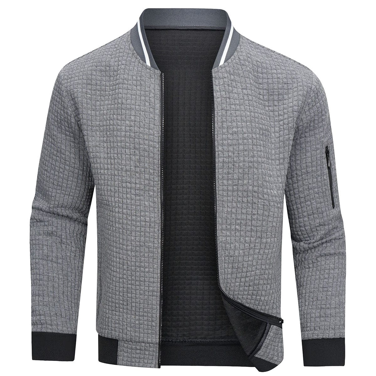 Dante Grid Bomber Jacket - Regular Fit Bomberjack | Mokum Amsterdam™