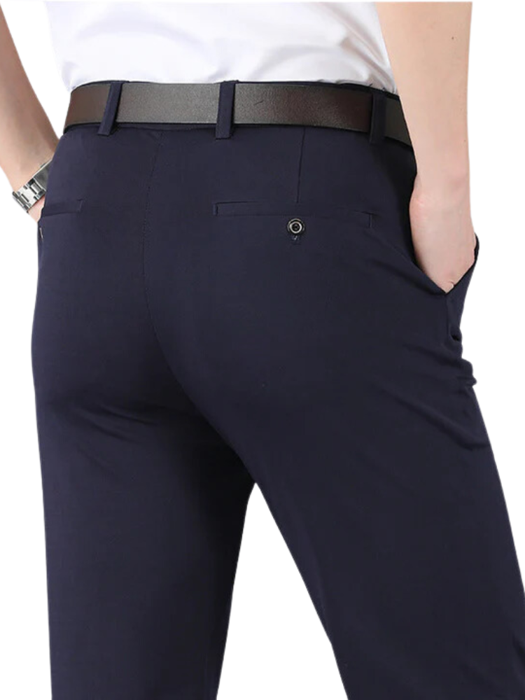 MetroStretch Classic Trousers – Comfortabele High-Waist Herenbroek met Stretch