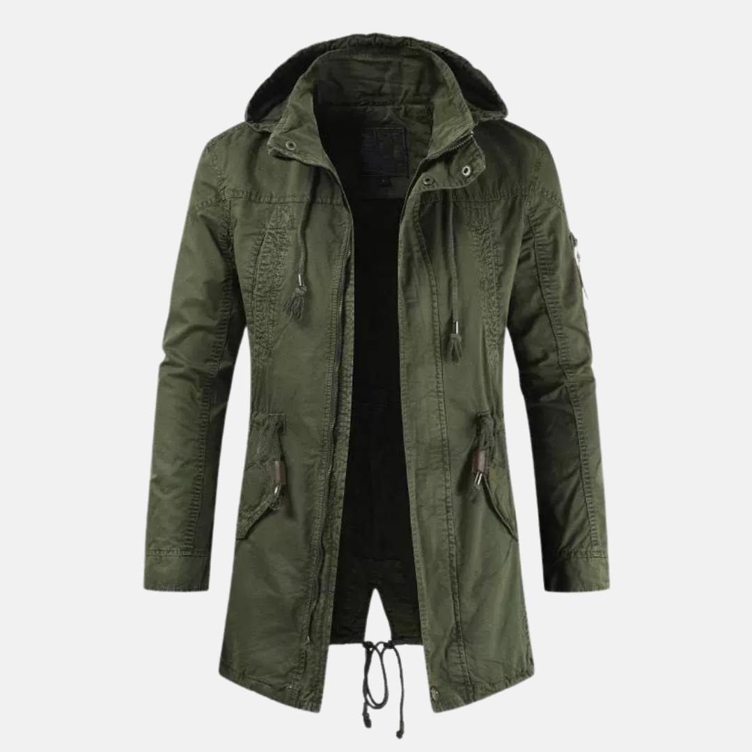 Mokum Heren Parka – Slim Fit Winterjas met Capuchon & Meerdere Zakken