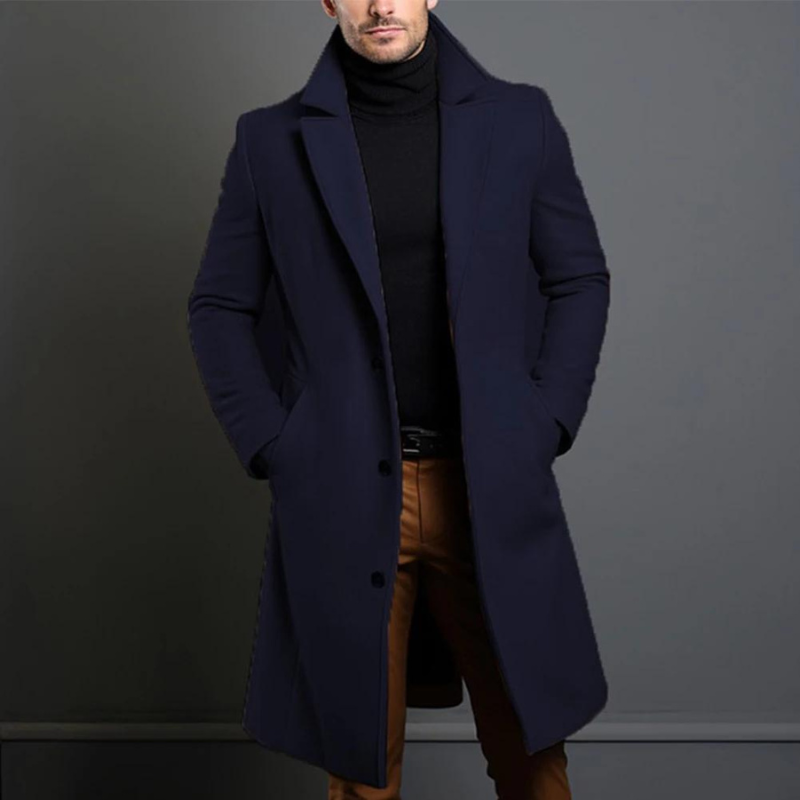 Marvoro Wool Coat | Heren Wollen Jas – Premium Kwaliteit & Tijdloos Design