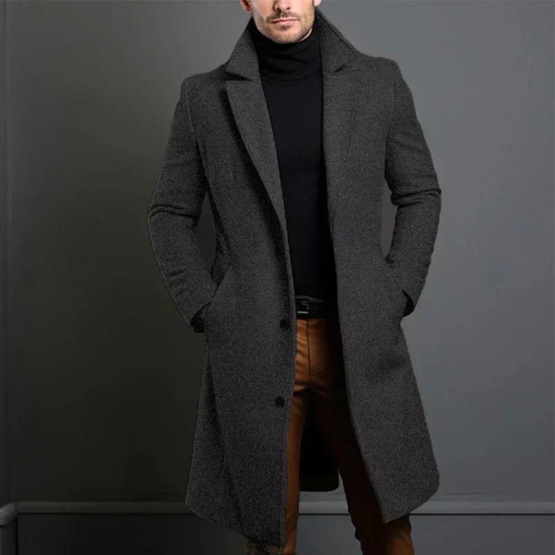 Giovanni Tailored Wool Coat - Elegante Manteljas | Mokum Amsterdam™