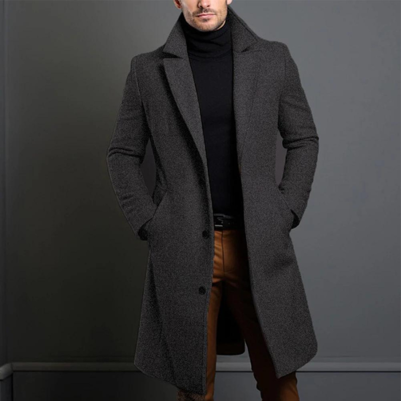 Marvoro Wool Coat | Heren Wollen Jas – Premium Kwaliteit & Tijdloos Design