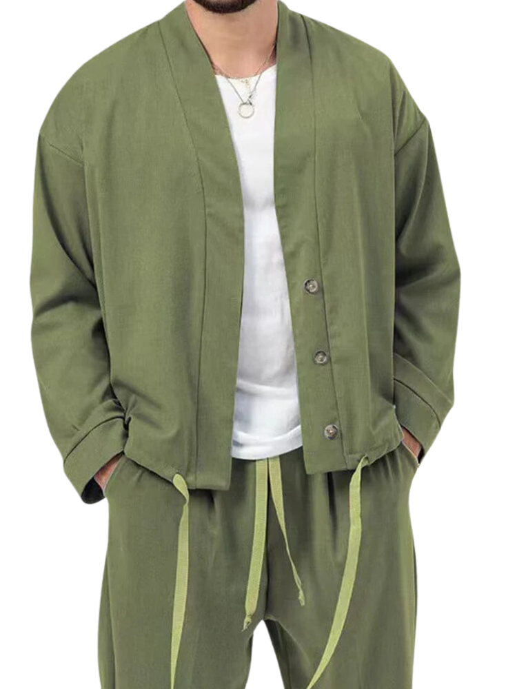 Blake Casual Co-Ord Set | Heren Two-Piece Set – Jacket & Pants Street-Style