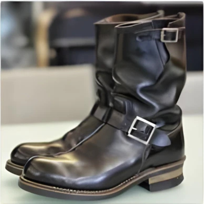 Mokum Mid-Calf Laarzen | Heren Leren Laarzen – Gespsluiting & Goodyear Zoolafwerking