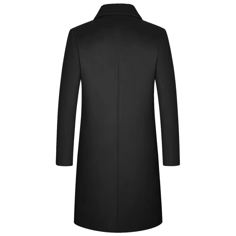 Arcton Prestige Long Trenchcoat voor Heren – Elegante Winterjas met Thermische Voering
