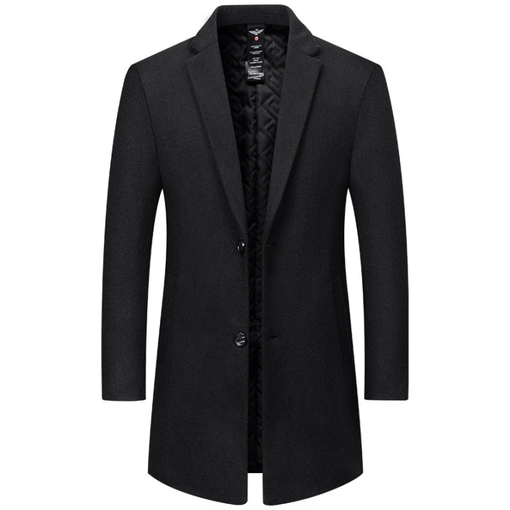 Arcton Prestige Long Trenchcoat voor Heren – Elegante Winterjas met Thermische Voering