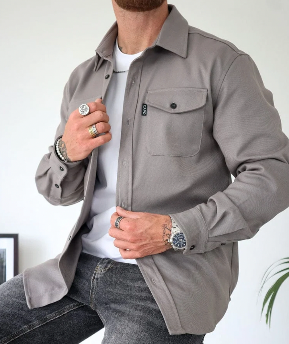 Miro Denim Overshirt | Heren Overshirt – Stijlvol & Casual Comfort