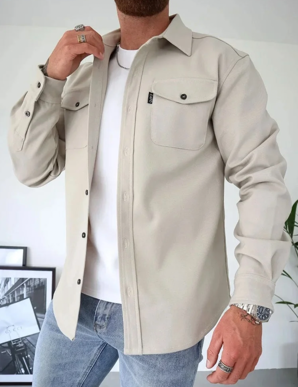 Miro Denim Overshirt | Heren Overshirt – Stijlvol & Casual Comfort