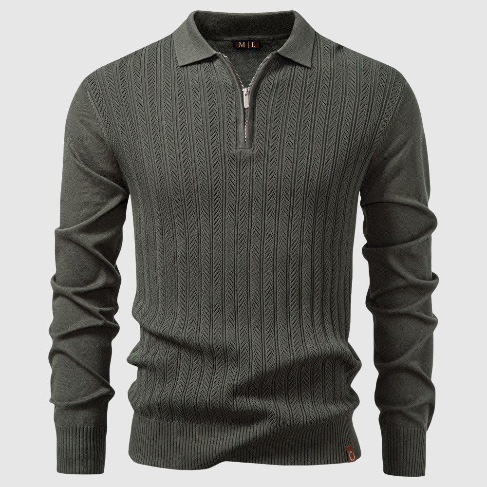 George Quarter-Zip - Polo Sweater | Mokum Amsterdam™