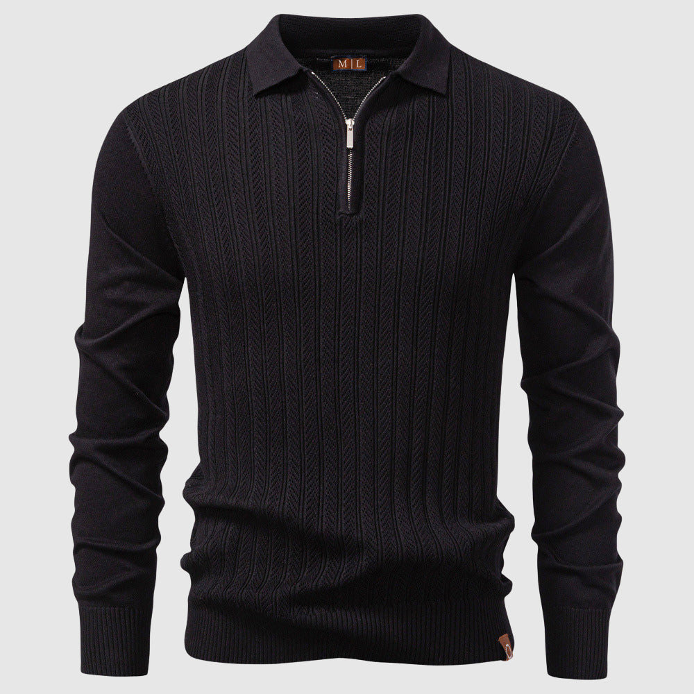 George Quarter-Zip - Polo Sweater | Mokum Amsterdam™