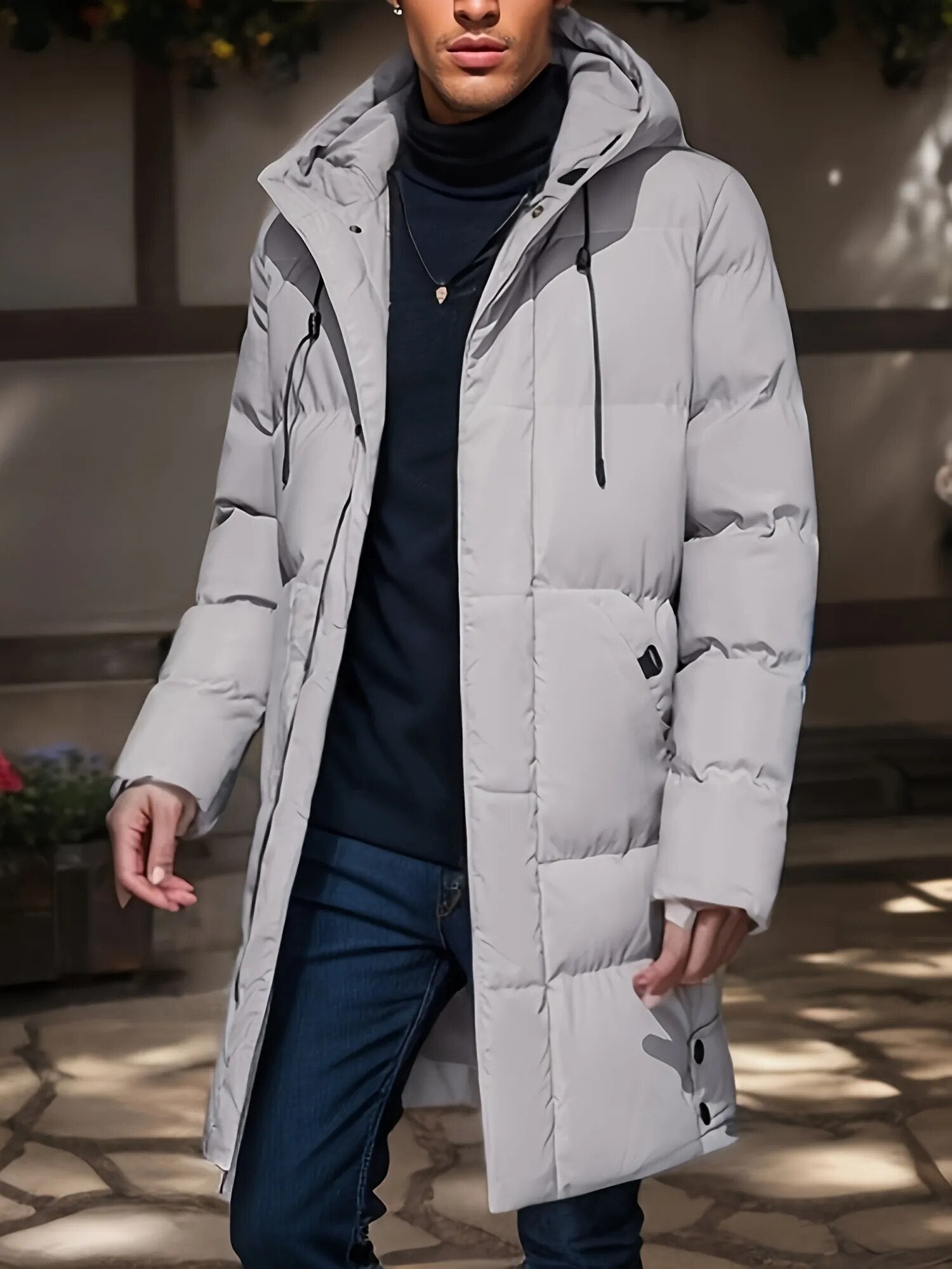 Arvoro Winter Parka – lange heren winterjas, warm, waterafstotend en winddicht design