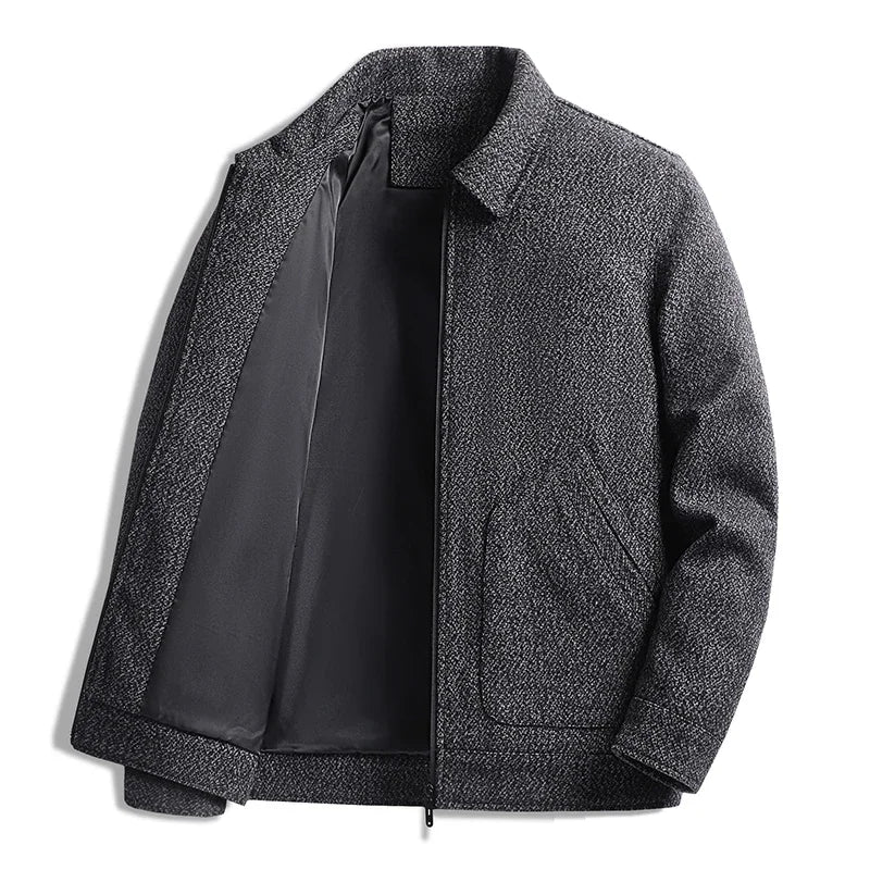 Dario Wool Collared Jacket - Relaxed Fit | Mokum Amsterdam™