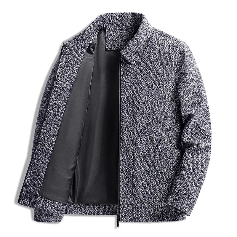 Dario Wool Collared Jacket - Relaxed Fit | Mokum Amsterdam™