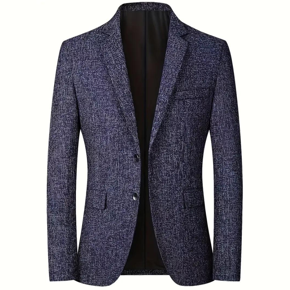 Aurelio Premium heren blazer marineblauw voorkant tailored fit
