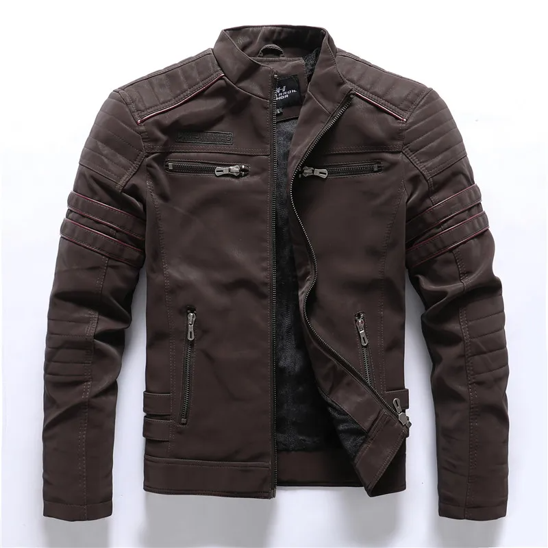 Knox motor jacket – heren gewatteerde motorjas met fleece-voering en quilted schouders, front view